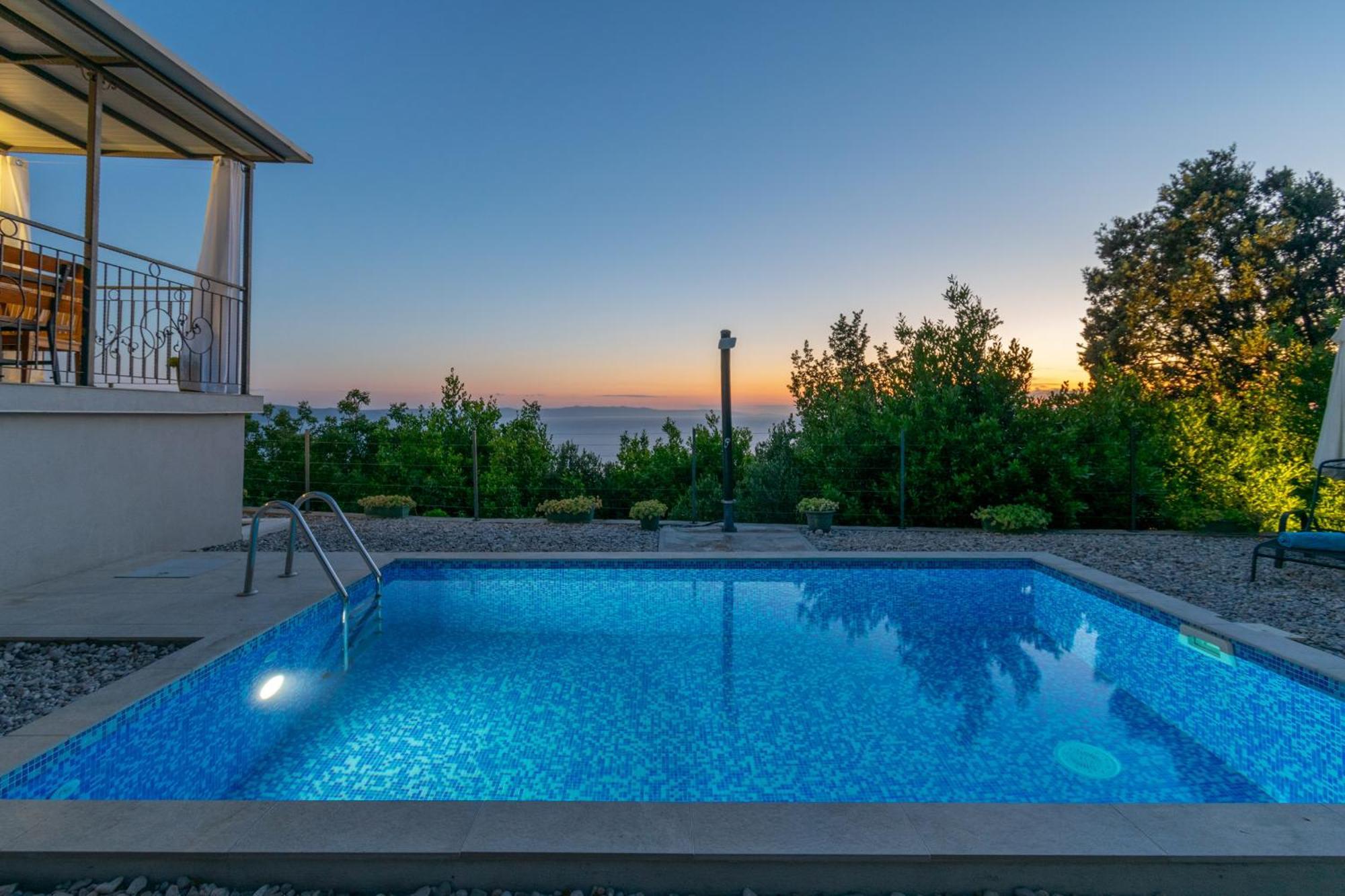 Villa With Sea View Подгора Екстериор снимка